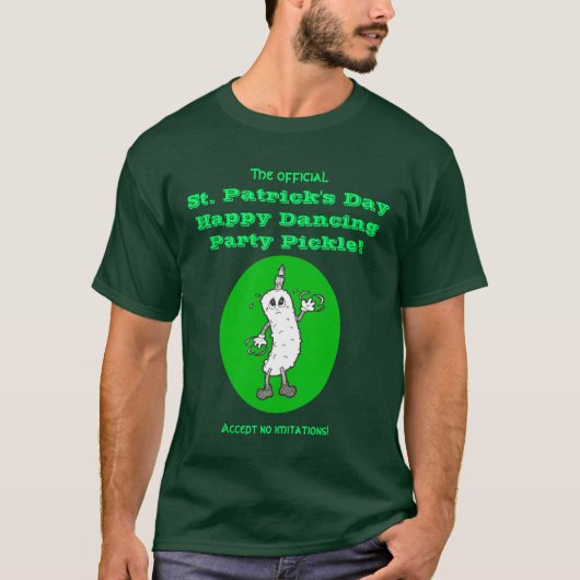 Officiële St. Patrick's Day Danspartij Pickle T-shirt (Voorkant)