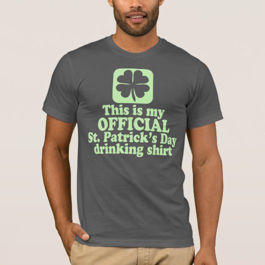 Officiële St. Patrick's Day Drink T-shirt (Voorkant)