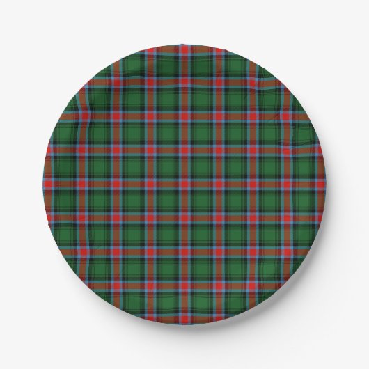 Officiële staat Georgië tartan Papieren Bordje (Voorkant)