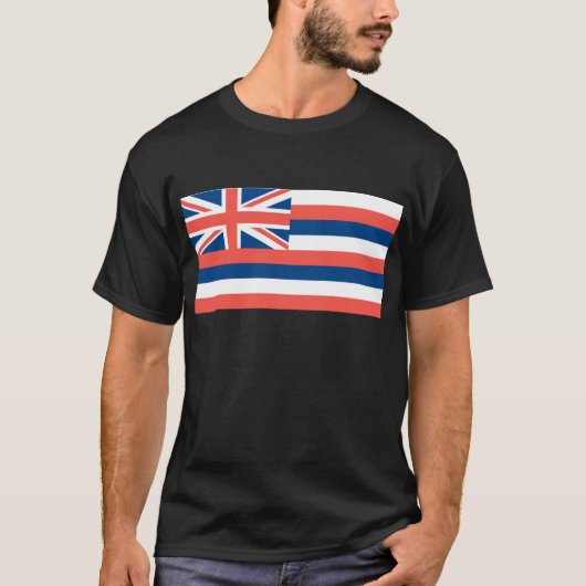 Officiële staatsvlag Hawaii T-shirt (Voorkant)