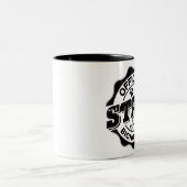 Officiële staf van een Bichon Frise Tweekleurige Koffiemok (Center)