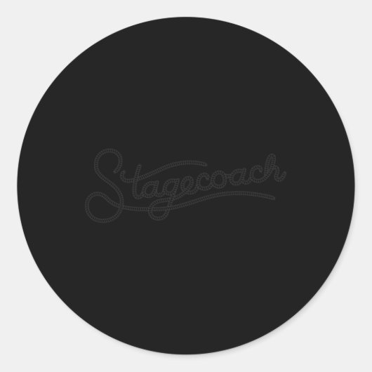 Officiële Stagecoach Rope Ronde Sticker (Voorkant)