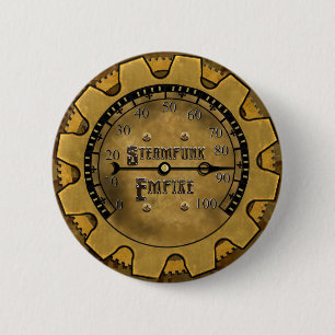 Officiële Steampunk Empire Pin Ronde Button 5,7 Cm