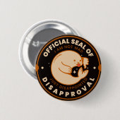 Officiële Stempel van Afkeuring Grappig Sarcastisc Ronde Button 5,7 Cm (Voorkant /achterkant)