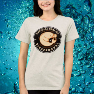 Officiële Stempel van Afkeuring Grappig Sarcastisc Tri-Blend Shirt