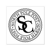 Officiële Stempel Van Kerstman Noordpool Post (Design)