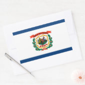 Officiële Sticker van de vlag van de staat West Vi (Envelop)