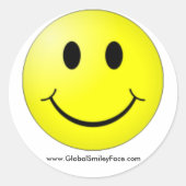 Officiële Sticker van GlobalSmileyFace.com (Voorkant)