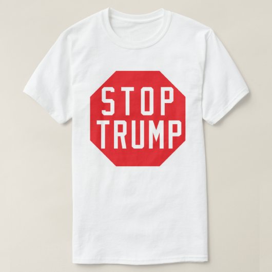 Officiële 'STOP TRUMP'-Mannen T-Shirt (Design voorkant)