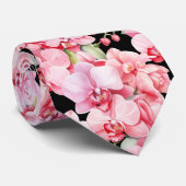 Officiële Stropdas van de Pink Orchid (Opgerold)