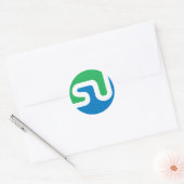 Officiële StumbleUpon logo Ronde Sticker (Envelop)