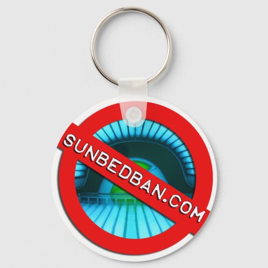 Officiële Sunbedban.com Sleutelhanger (Voorkant)