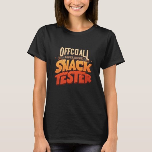 Officiële Super Bowl Snack Tester T-shirt (Voorkant)