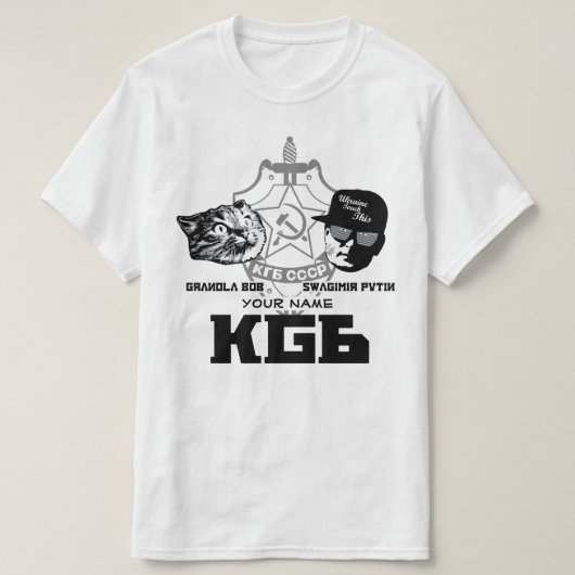 Officiële Swagimir/Gbob KGB shirt (Design voorkant)