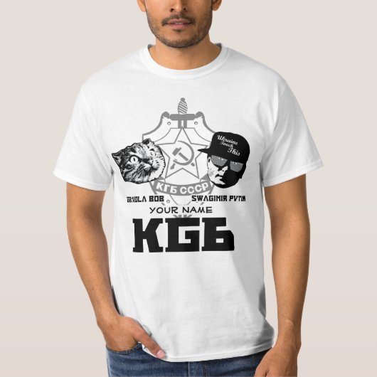 Officiële Swagimir/Gbob KGB shirt (Voorkant)