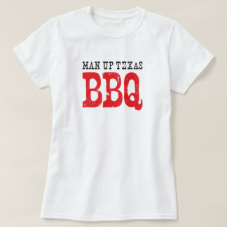 Officiële T-shirt van Man Up Texas BBQ