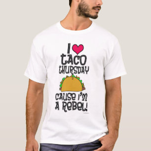 Officiële Taco Donderdag grappige slogan T-shirt