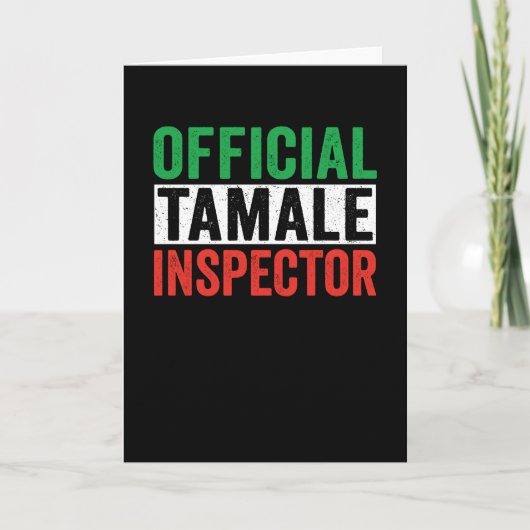 Officiële Tamale Inspecteur Kaart (Voorkant)