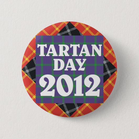 Officiële Tartan Dag 2012 Button (Voorkant)