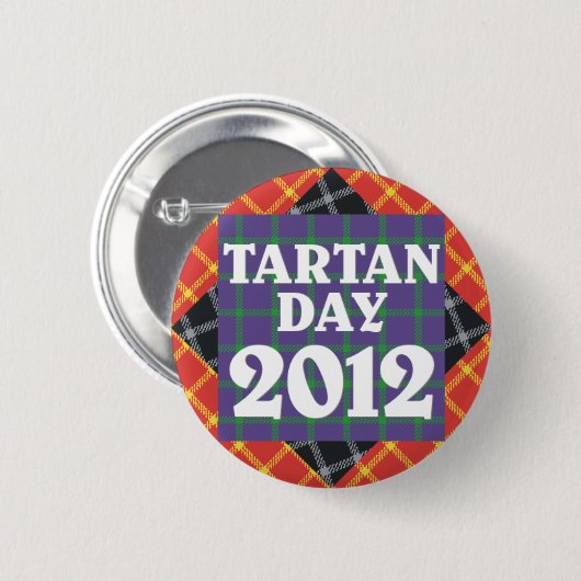 Officiële Tartan Dag 2012 Button (Voorkant /achterkant)