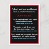 Officiële tegenstrijdige informatie briefkaart (Voorkant)