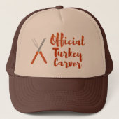 Officiële Thanksgiving Carver Trucker Pet (Voorkant)