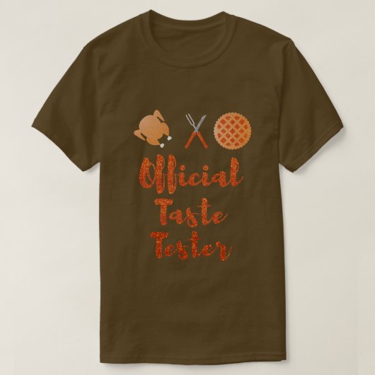 Officiële Thanksgiving Smaaktester Glitter T-shirt