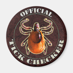 Officiële tick Checker fridge magnet