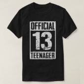 OFFICIËLE tiener 13 jaar oude cadeautjes 13e verja T-shirt (Design voorkant)