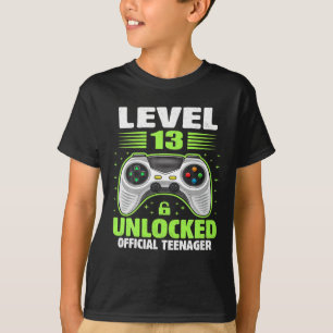 Officiële tiener 13e jaars niveau 13 niet-vergrend t-shirt