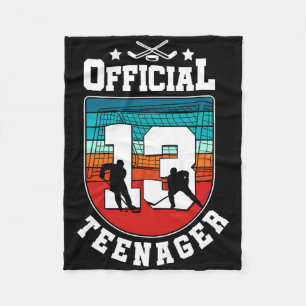 Officiële tiener 13e verjaardag 13 jaar jongen hoc fleece deken