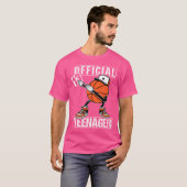 Officiële tiener 13e verjaardag Boy Funny Basketba T-shirt (Voorkant volledig)
