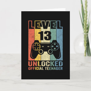 Officiële Tiener 13e Verjaardag Cadeau Niveau 13 O Kaart