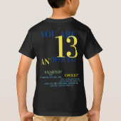Officiële Tiener 13e Verjaardag Jongen T-Shirt (Achterkant)