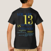 Officiële Tiener 13e Verjaardag Jongen T-Shirt (Achterkant)