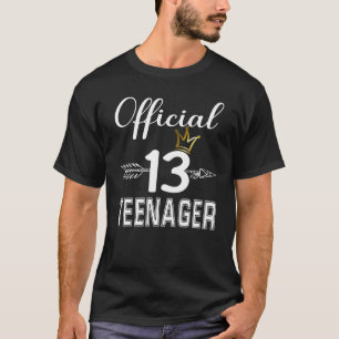 Officiële tiener 13e verjaardag voor meisjes of jo t-shirt