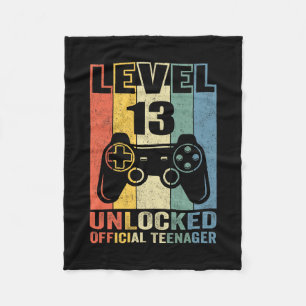 Officiële tiener 13e verjaardagscadeau niveau 13 o fleece deken