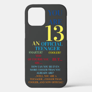 Officiële tiener 13th Birthday Boy Case-Mate iPhone Case