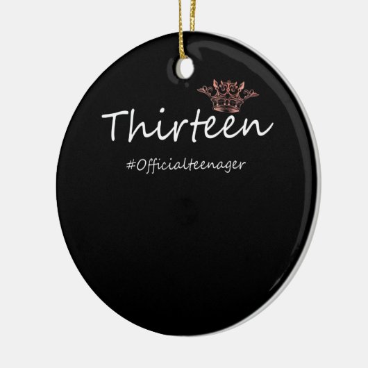 Officiële tiener Birthday Funny Teenager Girl Keramisch Ornament (Links)