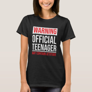 Officiële tiener Funny 13e verjaardag T-shirt
