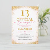 Officiële Tiener Meisje 13e Verjaardag Kaart (Staand voorkant)