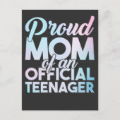 Officiële tiener Moeder Proud Teenager Mam Briefkaart (Voorkant)
