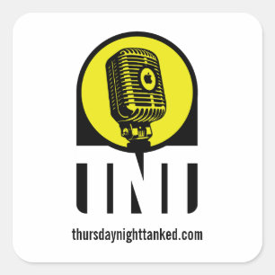 Officiële TNT-logo-stickers Vierkante Sticker