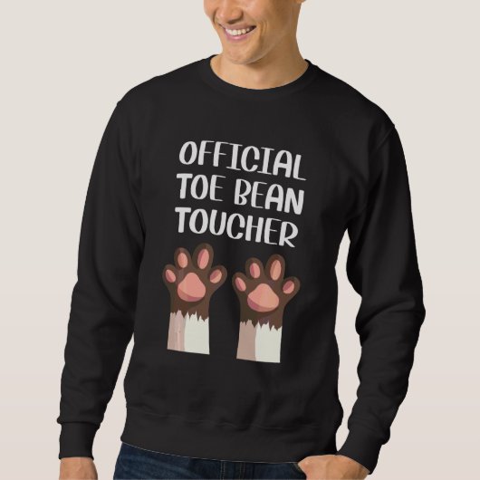 Officiële "Toe Bean Toucher" Funny Cat Per Trui (Voorkant)