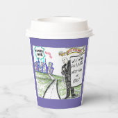 Officiële tolheffing op de weg papieren bekers (Achterkant)