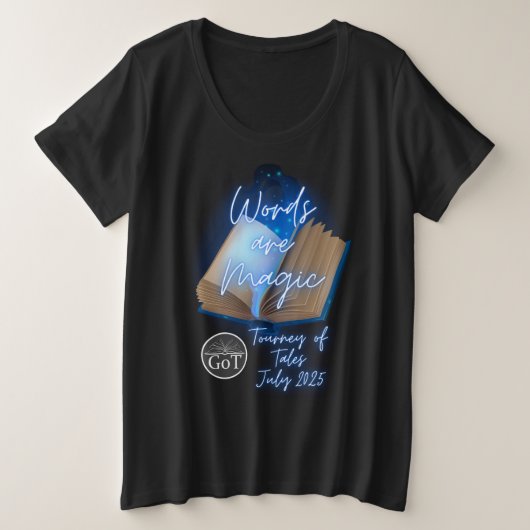 Officiële Tourney of Tales T-shirt van juli 2025 (Design voorkant)