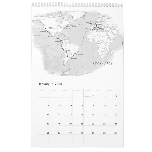 Officiële Tracks and Horizons Calendar Kalender (Jan 2026)