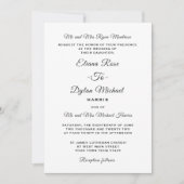 Officiële traditionele uitnodiging tot het uitzend (Voorkant)