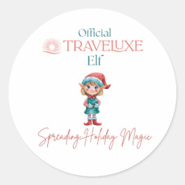 Officiële Traveluxe Elf Ronde Sticker