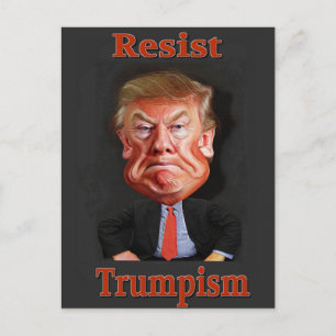 officiële trumpisme weerstand postkaart